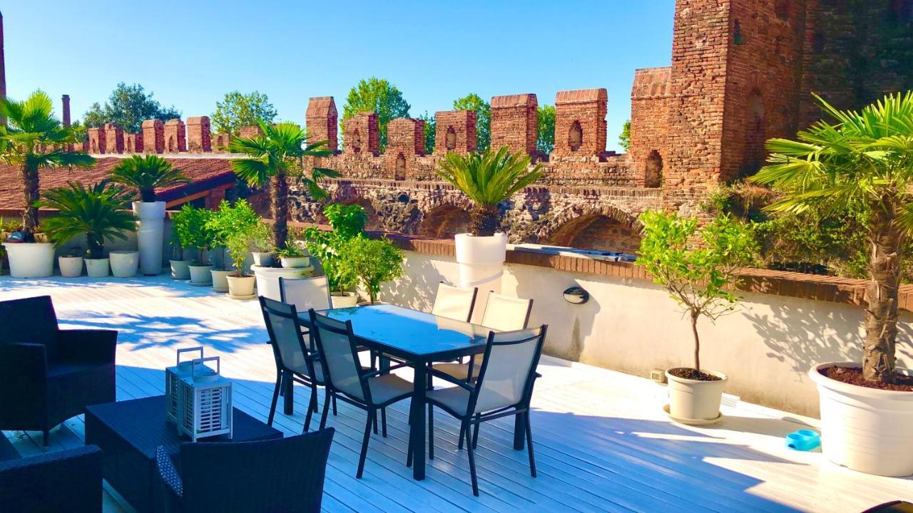 Ca' Del Sole - Attico Panoramico In Centro Storico Appartement Montagnana  Buitenkant foto