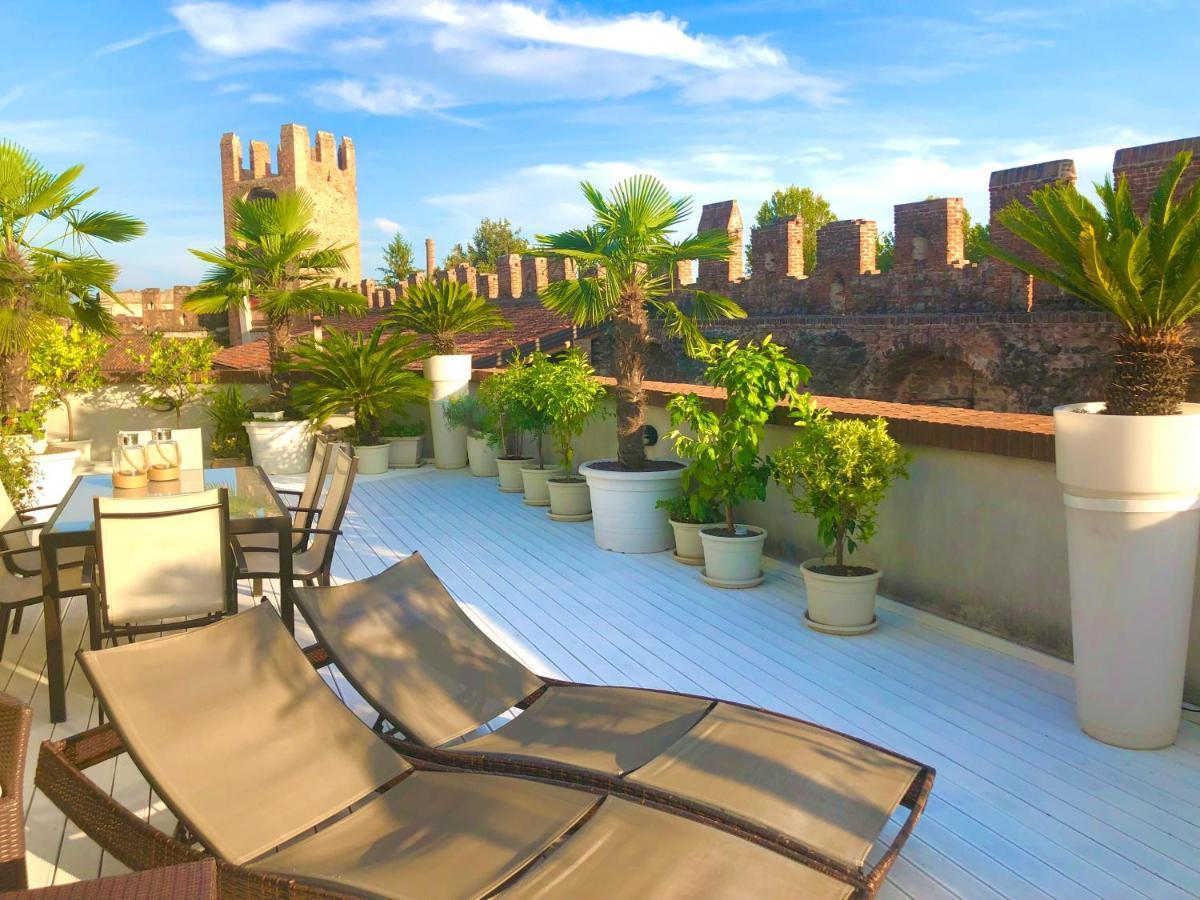 Ca' Del Sole - Attico Panoramico In Centro Storico Appartement Montagnana  Buitenkant foto